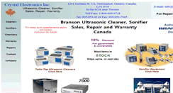 Desktop Screenshot of crystalelectronics.ca