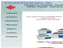 Tablet Screenshot of crystalelectronics.ca